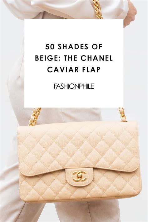 50 Shades of Beige: The Chanel Caviar Flap